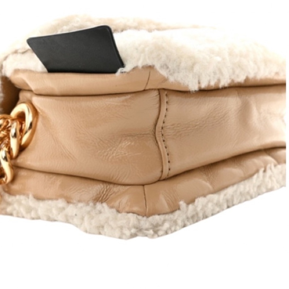 NWT MARC JACOBS
Lambskin Shearling The Mini Pillow Bag in Iced Coffee - Picture 8 of 13